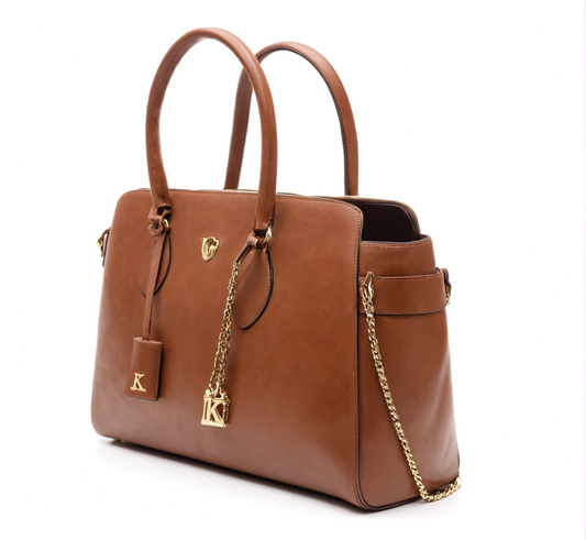 Bolso Satchel de Cuero 